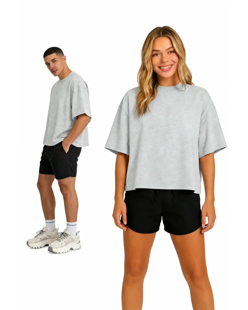 Unisex Oversized Cropped Boxy Tee