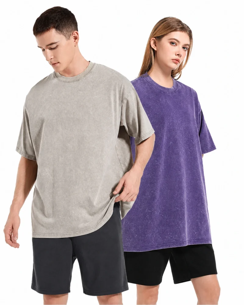Snow vintage washing tshirt